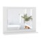 Rectangular Bathroom Mirror with Shelf for Storage and Organization